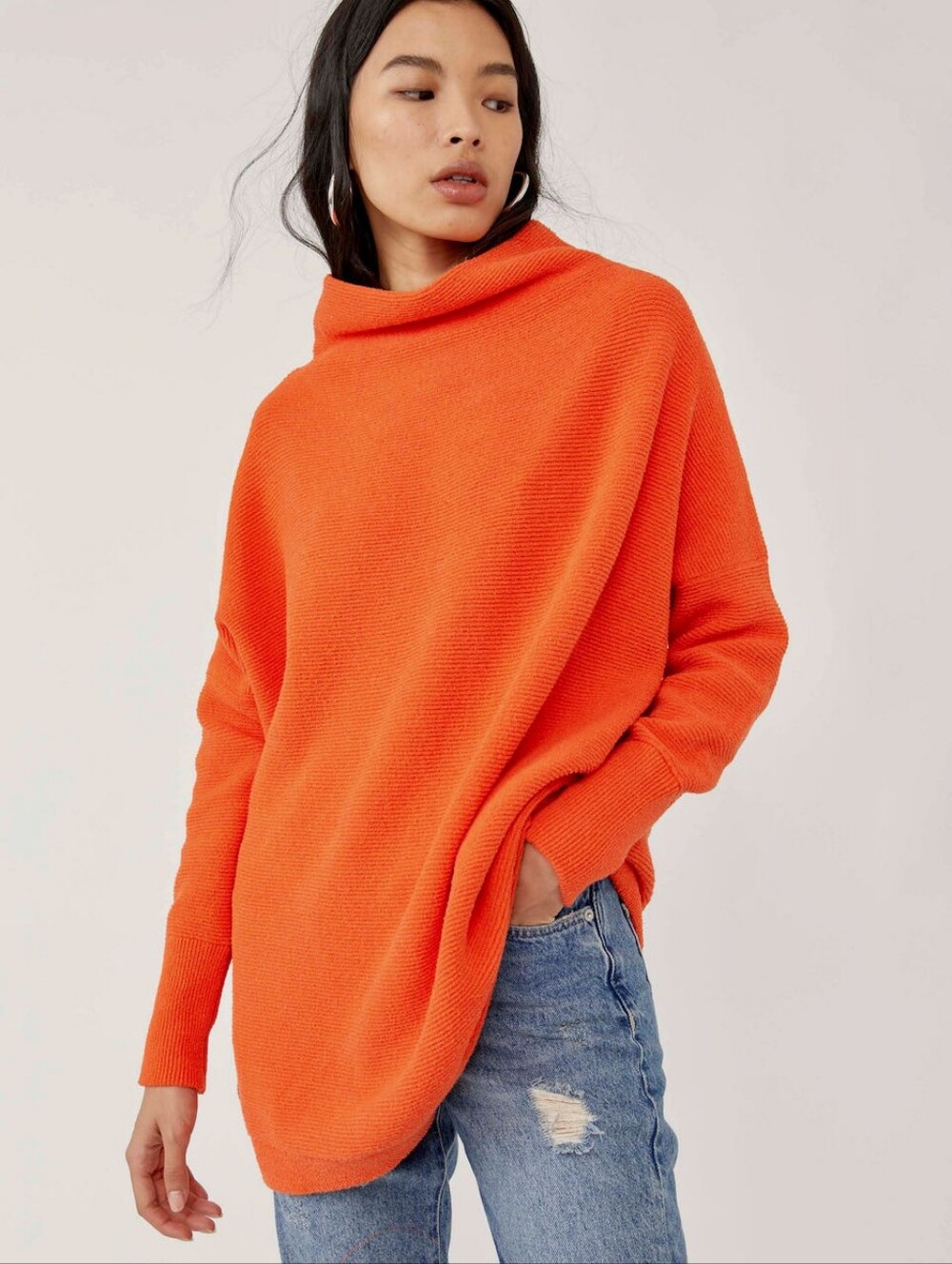 Free People Ottoman Slouchy Tunic Sweater Size: Small